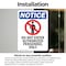 Signmission Do Not Enter Authorized Sign, Vinyl Decal, 5in W x 7in L, 2PK OS-2PACK-NS-D-57-V-11167 - alternate 2